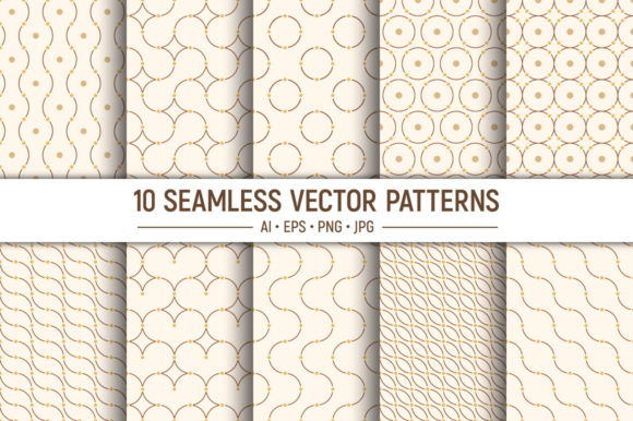 10 Color Seamless Geometric Patterns: A Creative Resource for Designers and Artists