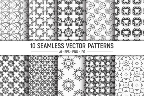 10 Seamless Oriental Patterns: A Versatile Resource for Modern Designers