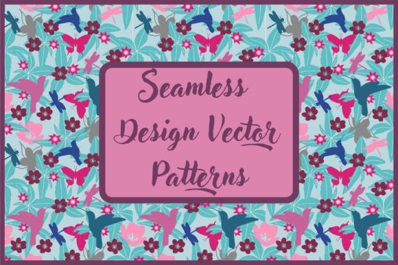 Seamless Pattern Glade of Flowers