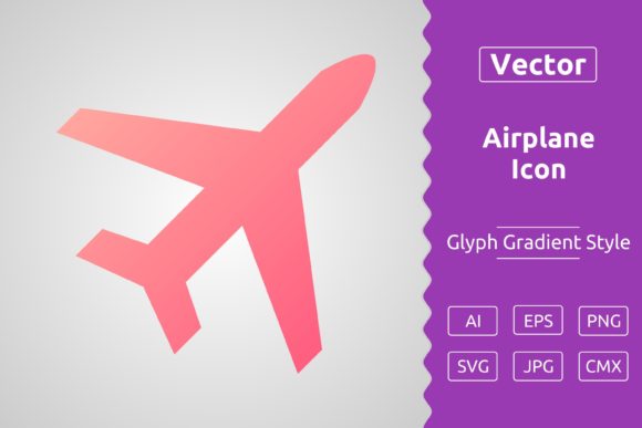 Vector Airplane Gradient Icon: A Powerful Tool for Designers and Creators