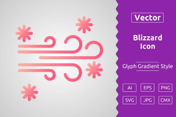 Vector Blizzard Gradient Icon – High Quality Download for All Your Creative Projects