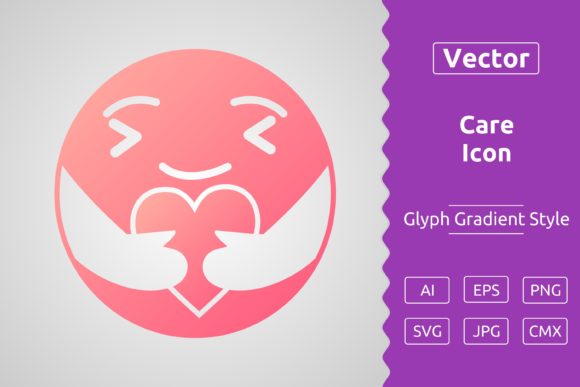 Vector Care Gradient Icon: A Versatile Tool for Designers