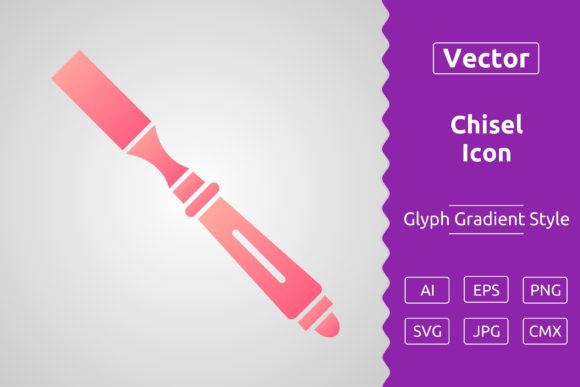 Vector Chisel Gradient Icon: A Versatile Tool for Designers