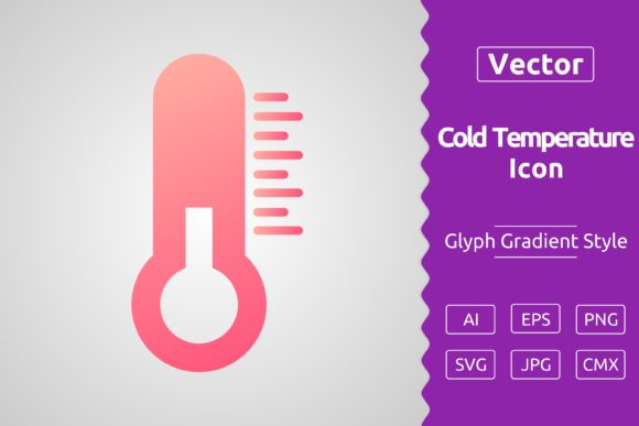 Vector Cold Temperature Gradient Icon: A Strategic Tool for Modern Design and Branding