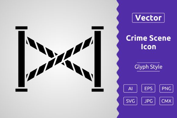 Vector Crime Scene Glyph Icon: A Versatile Tool for Modern Design Workflows