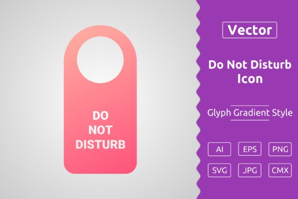 Vector Do Not Disturb Gradient Icon – A Versatile Tool for Designers