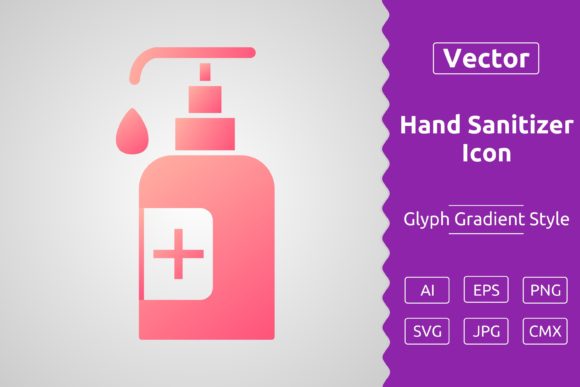 Vector Hand Sanitizer Gradient Icon