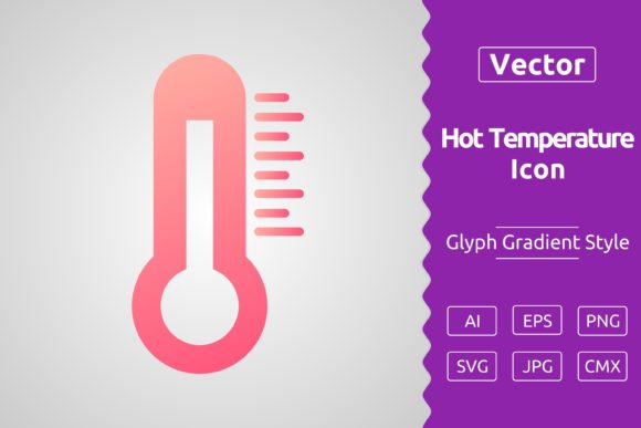 Vector Hot Temperature Gradient Icon