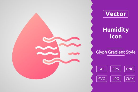Vector Humidity Gradient Icon: A Versatile Tool for Designers and Creators