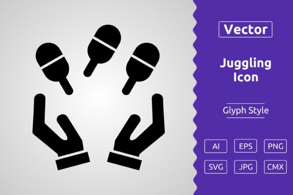 Vector Juggling Glyph Icon: A Versatile Tool for Designers and Creators