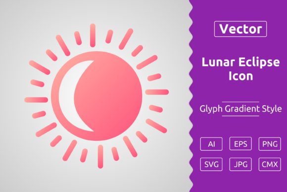 Vector Lunar Eclipse Gradient Icon: A Strategic Design Asset for Modern Creatives