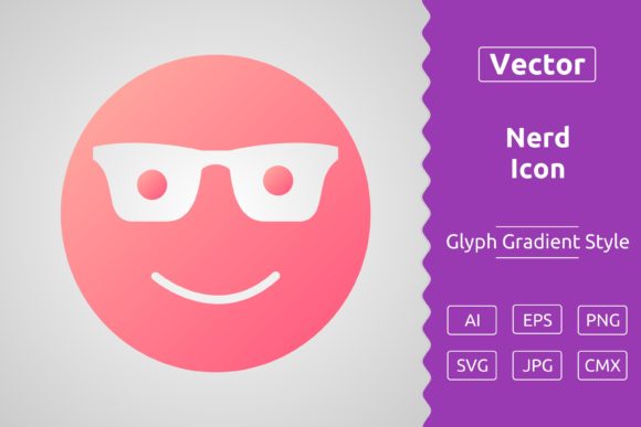 Vector Nerd Gradient Icon – A Versatile Tool for Designers and Creators