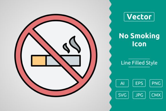 Vector No Smoking Filled Outline Icon: A Versatile Tool for Modern Design Needs