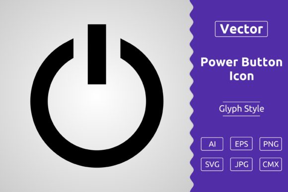 Vector Power Button Glyph Icon: A Versatile Resource for Designers and Creators