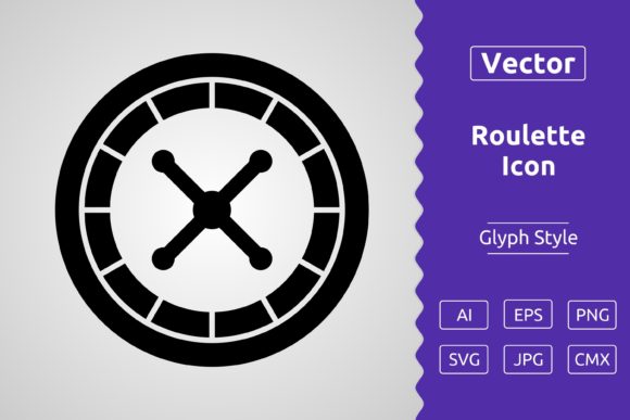 Vector Roulette Glyph Icon: A Versatile Tool for Designers and Creators