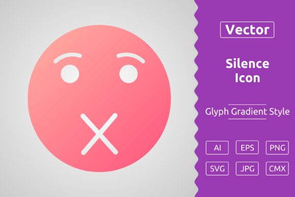Vector Silence Gradient Icon
