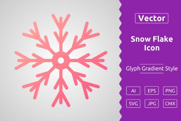 Vector Snow Flake Gradient Icon: A Versatile Tool for Designers and Creators