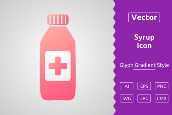 Vector Syrup Gradient Icon: A Versatile Design Resource for Modern Projects