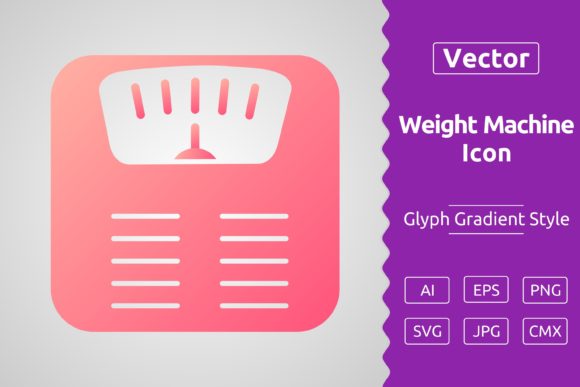 Vector Weighing Machine Gradient Icon