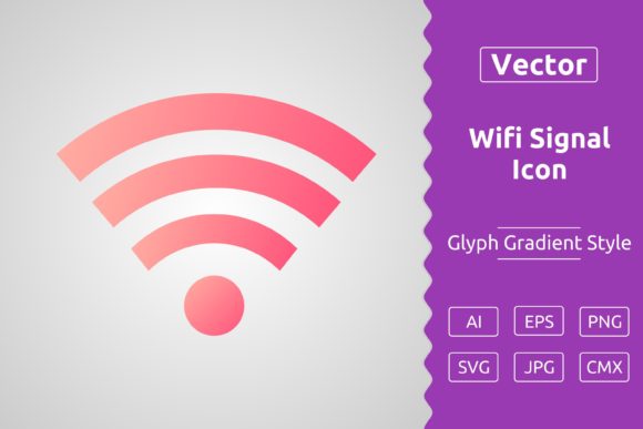 Vector Wifi Signal Gradient Icon: A Versatile Tool for Modern Design