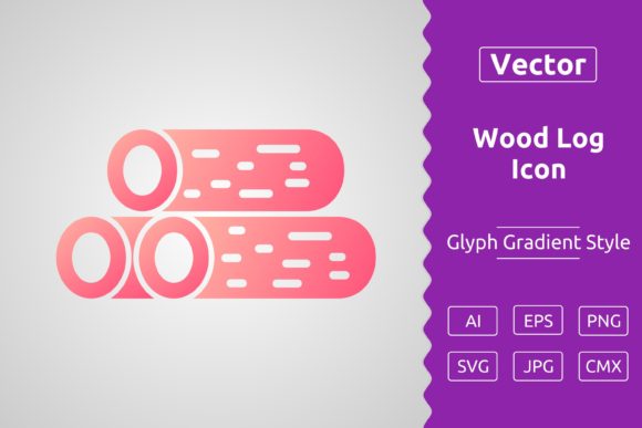 Vector Wood Log Gradient Icon